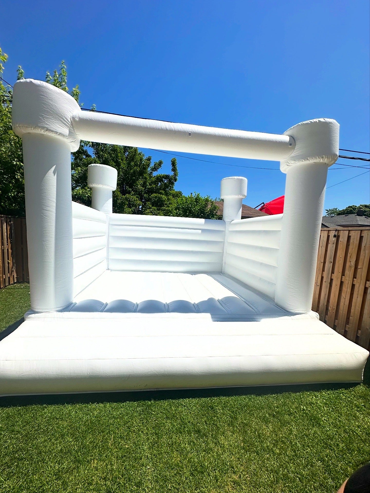 Adult White Bouncy Castle