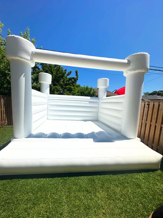 Adult White Bouncy Castle