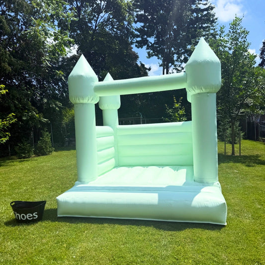 Pastel Green Bouncy Castle