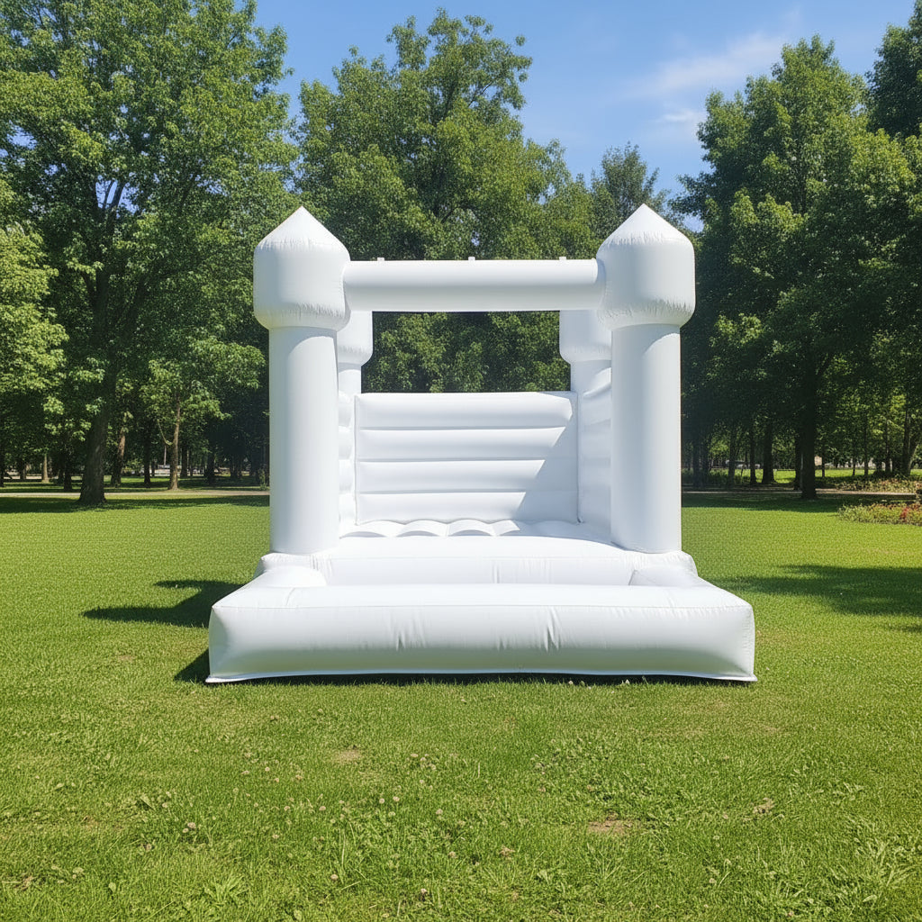 Pastel Blue Bouncy Castle