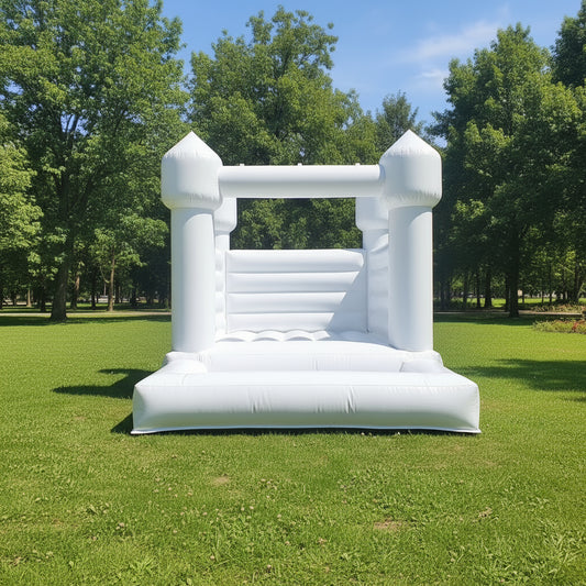 Pastel Blue Bouncy Castle